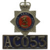 Kent County Constabulary Breast Badge - Queen's Crown