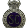 Lincolnshire Special Constabulary Enamelled Cap Badge - King's Crown