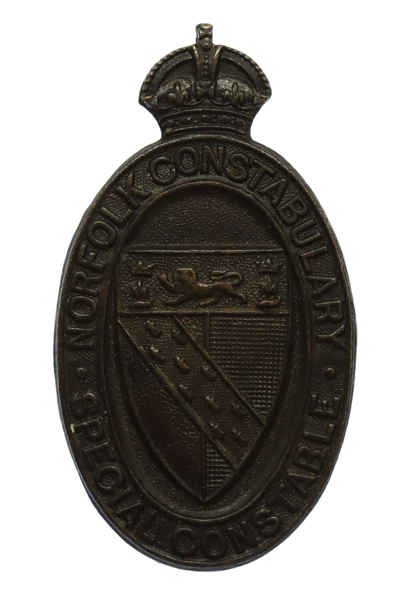 Norfolk Constabulary Special Constable Lapel Badge - King's Crown