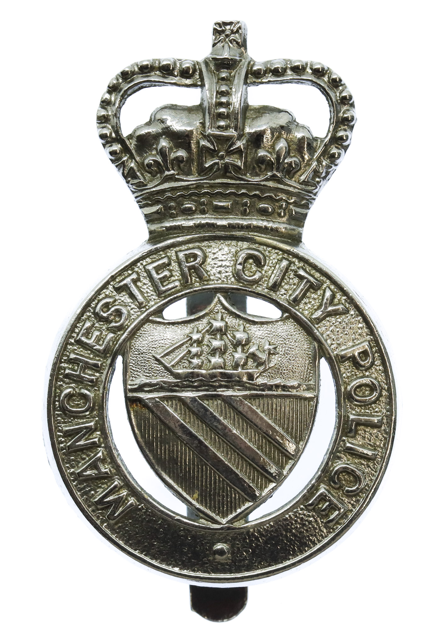 Manchester City Police Cap Badge - Queen's Crown