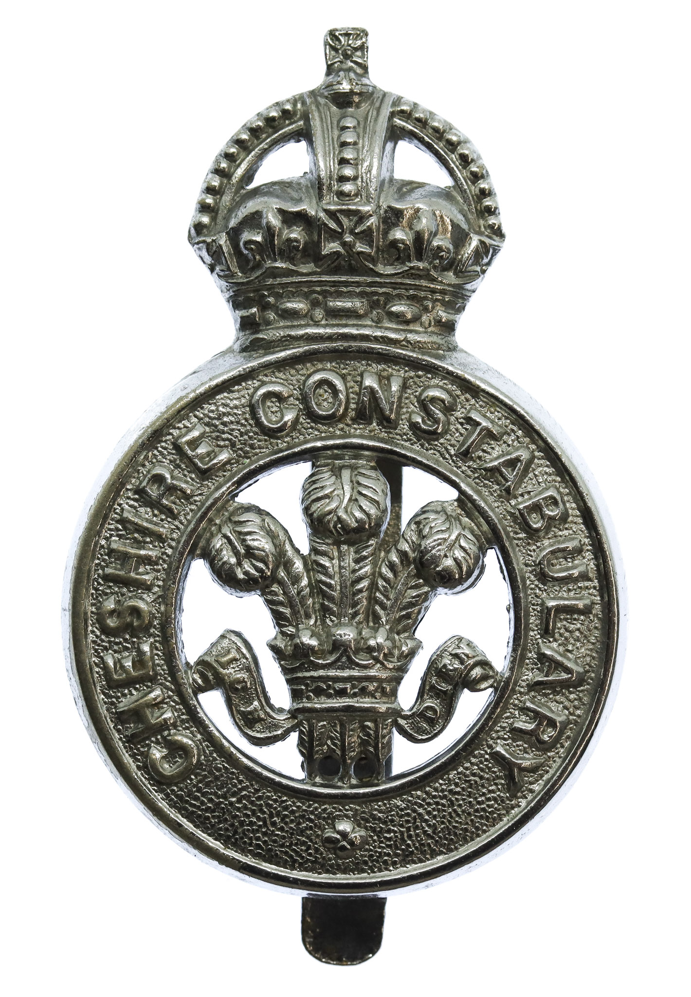 Cheshire Constabulary Cap Badge - King's Crown