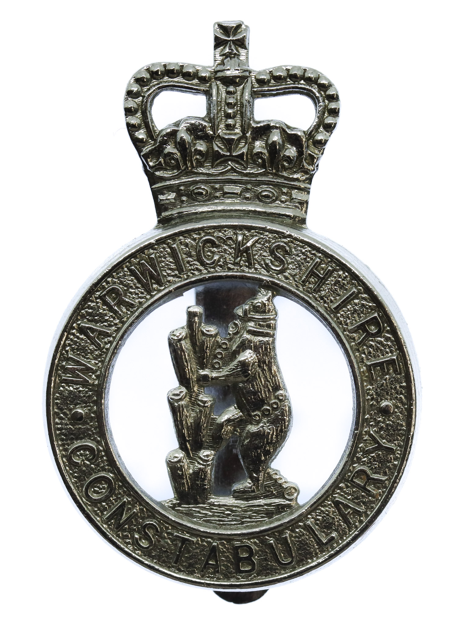 Warwickshire Constabulary Cap Badge - Queen's Crown