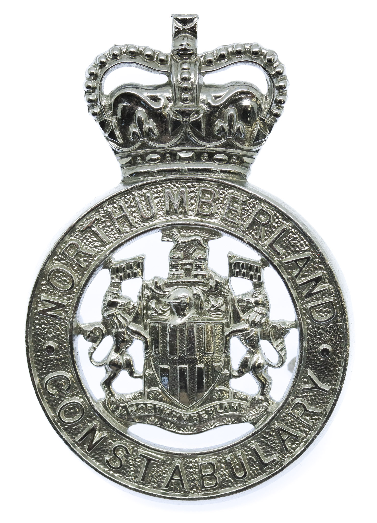 Northumberland Constabulary Cap Badge - Queen's Crown