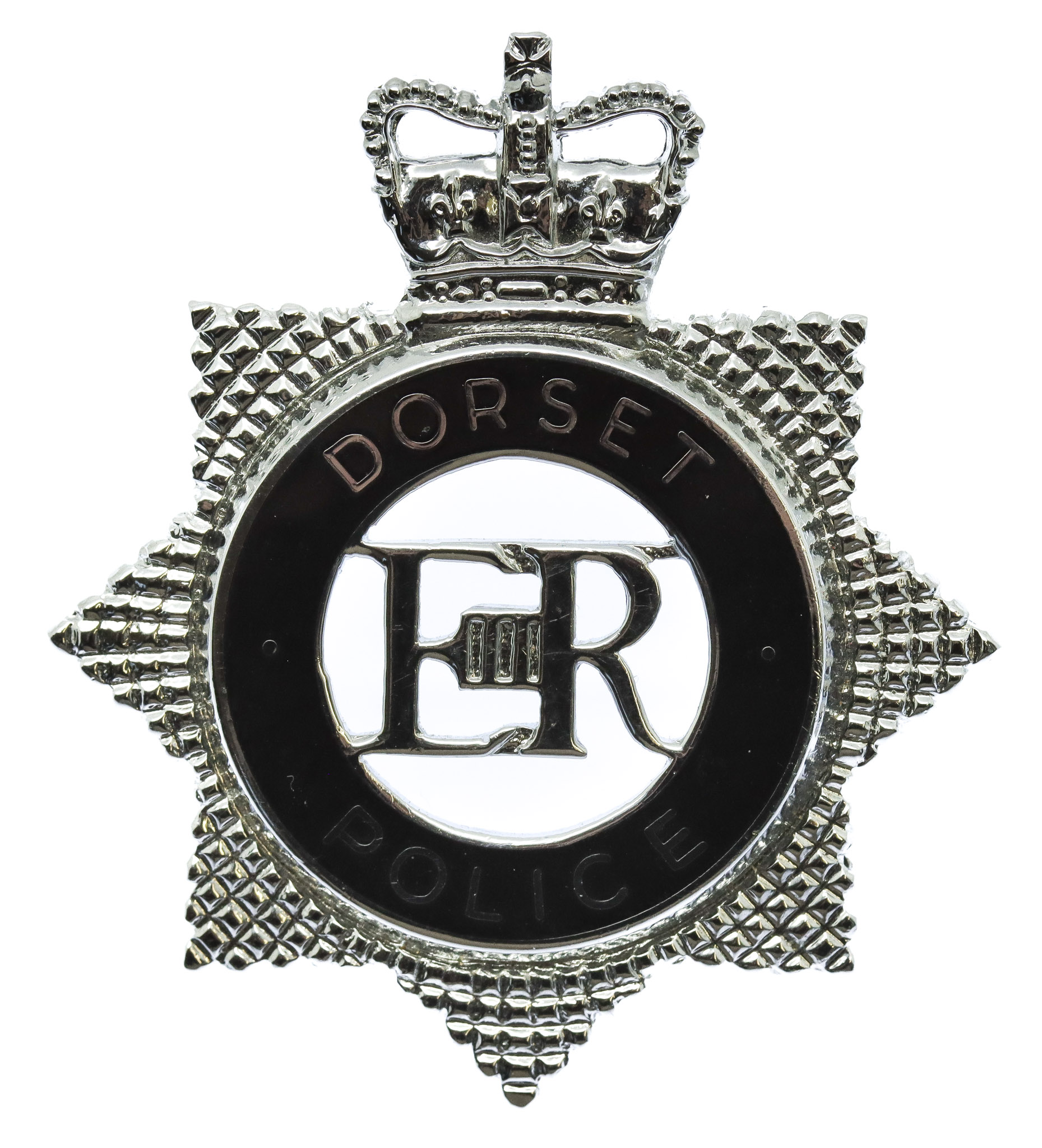 Dorset Police Senior Officer's Enamelled Cap Badge - Queen's Crown