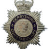 Derbyshire Constabulary Enamelled Hemet Plate - Queen's Crown