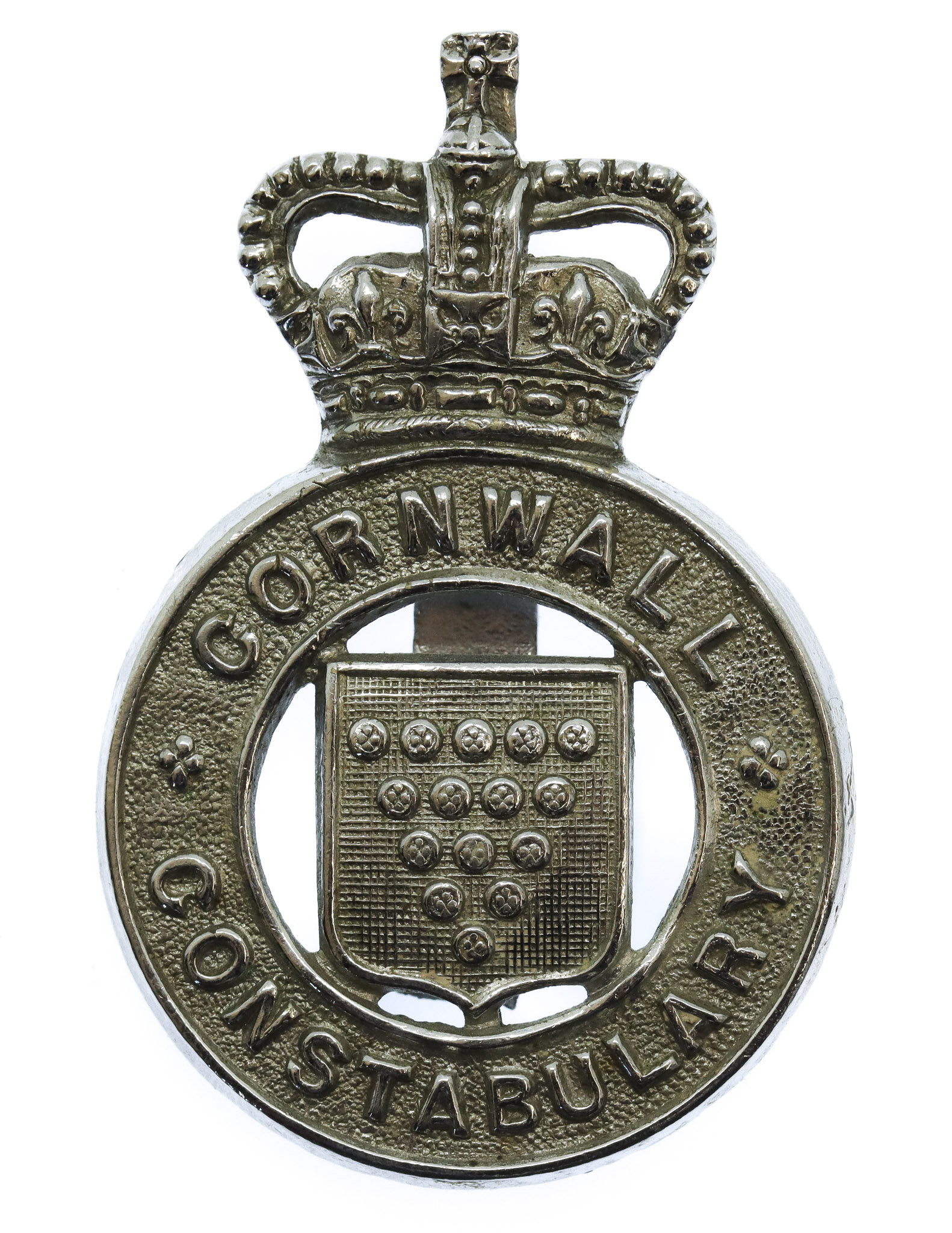 Cornwall Constabulary Cap Badge - Queen's Crown