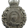 Dewsbury Borough Police Wreath Helmet Plate - Queen's Crown