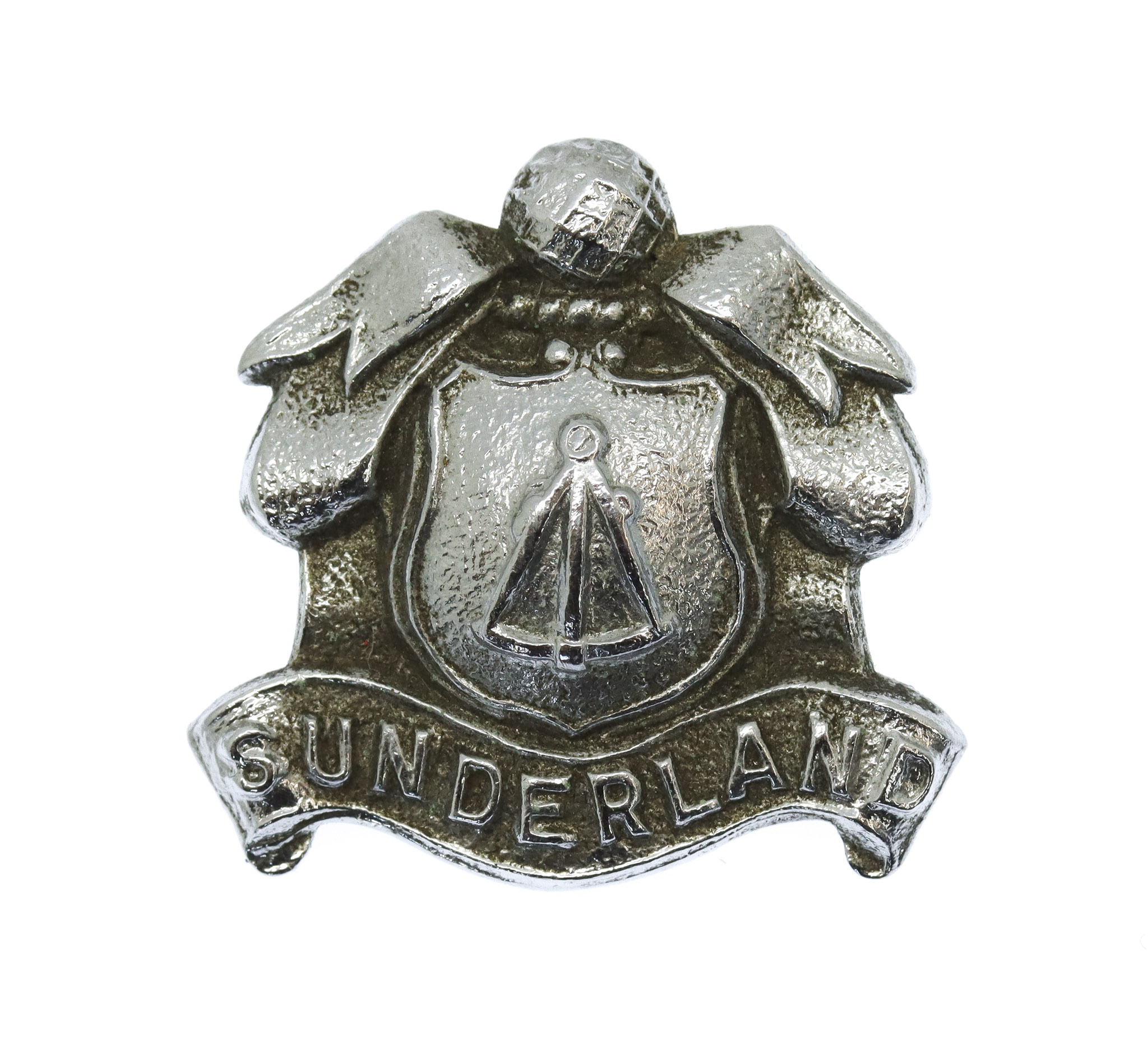 Sunderland Borough Police Chrome Collar Badge 