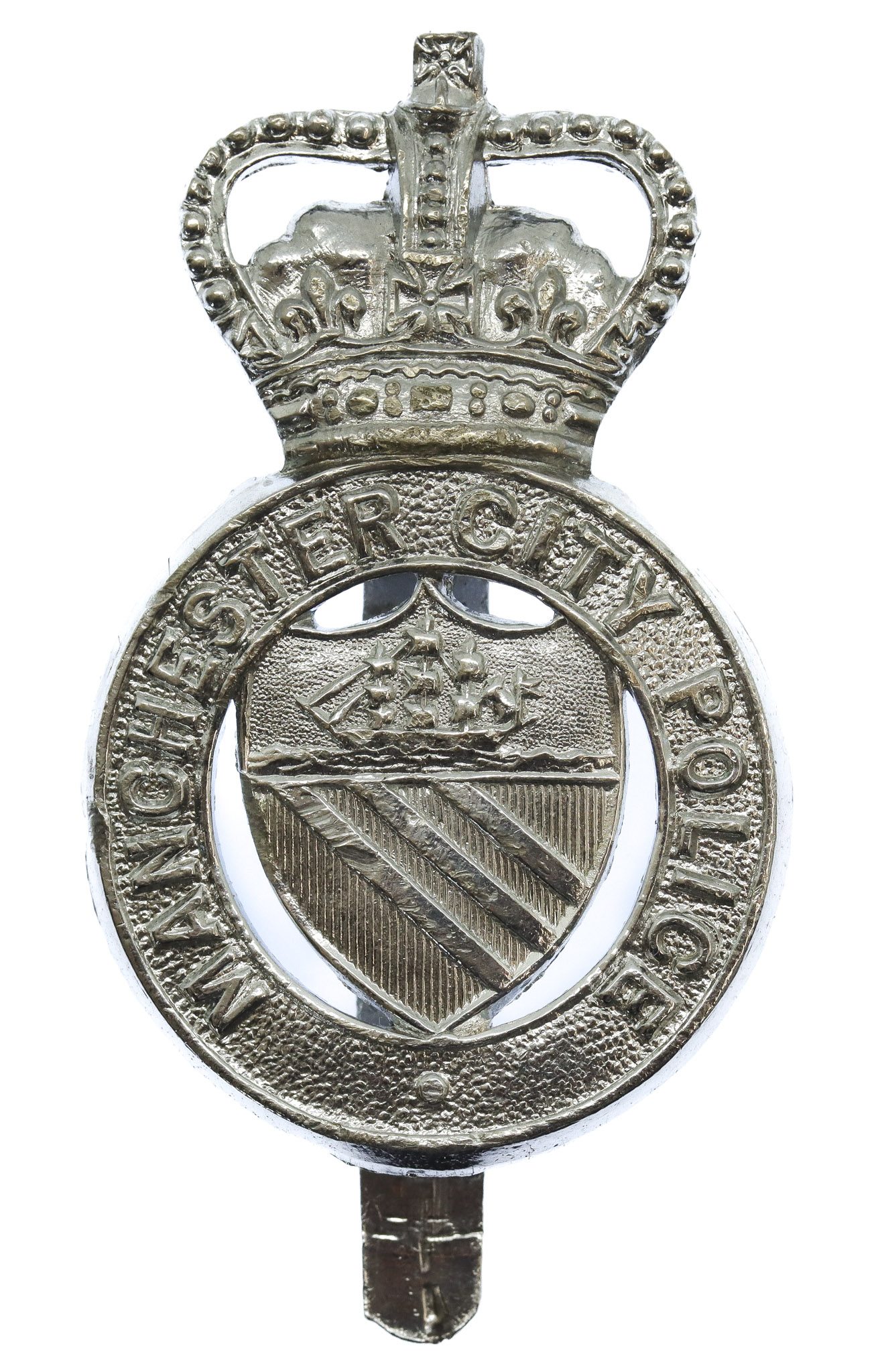 Manchester City Police Cap Badge - Queen's Crown