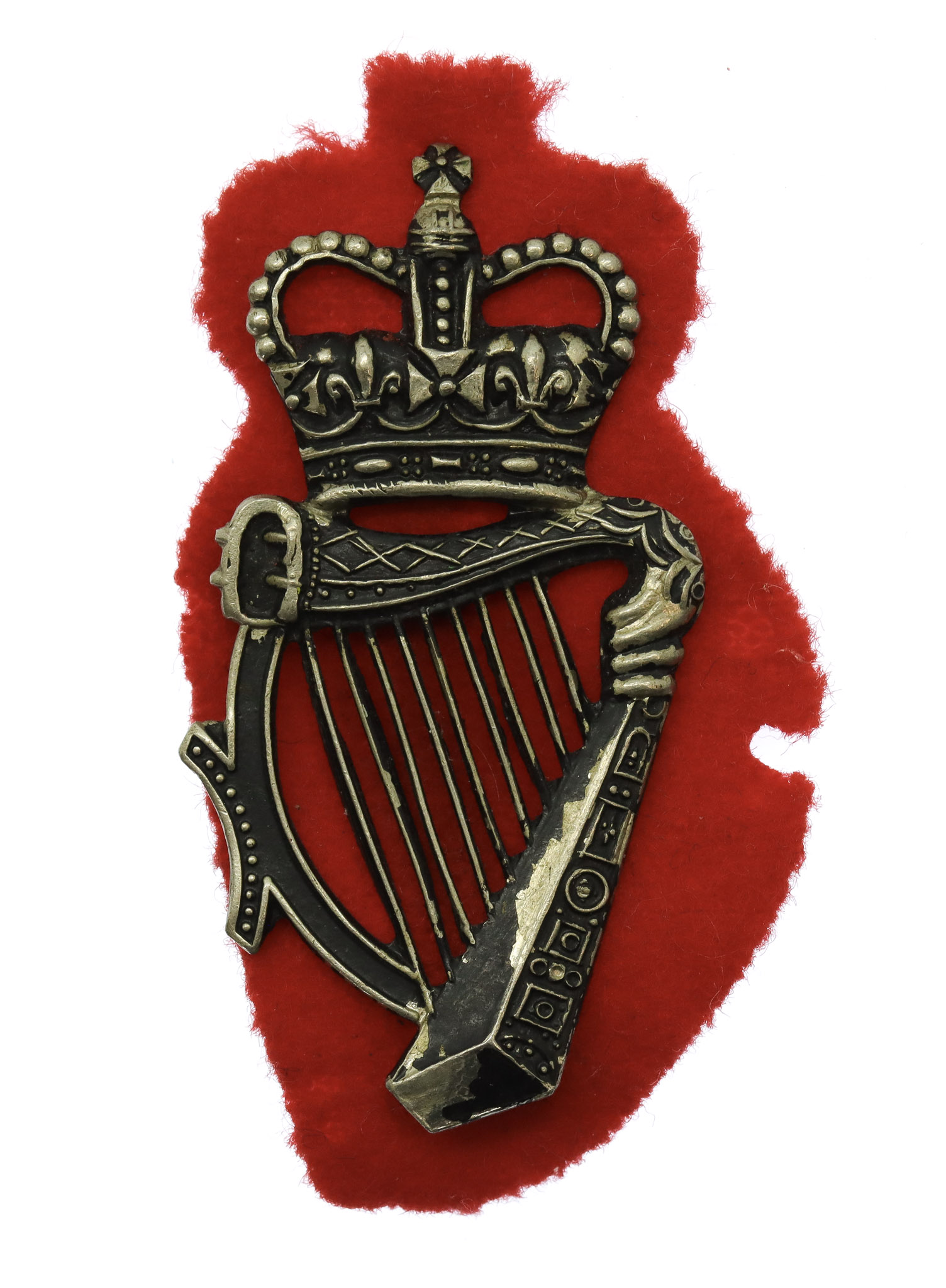 Royal Ulster Constabulary (R.U.C.) Cap Badge- Queen's Crown