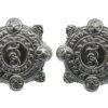 Pair of Garda Siochana (Irish Police) Chrome Collar Badges