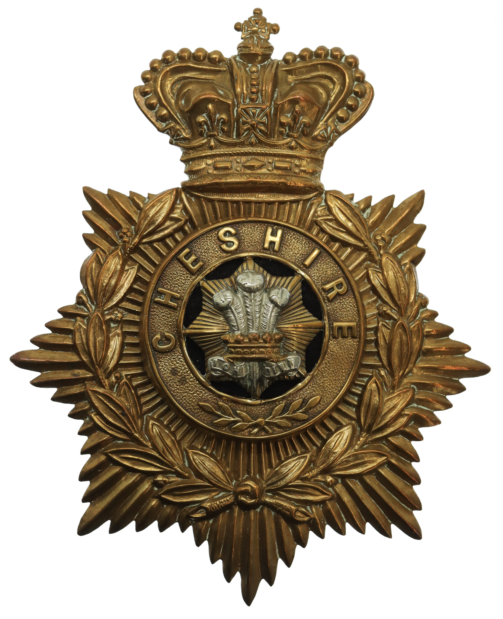 Victorian Cheshire Regiment Helmet Plate