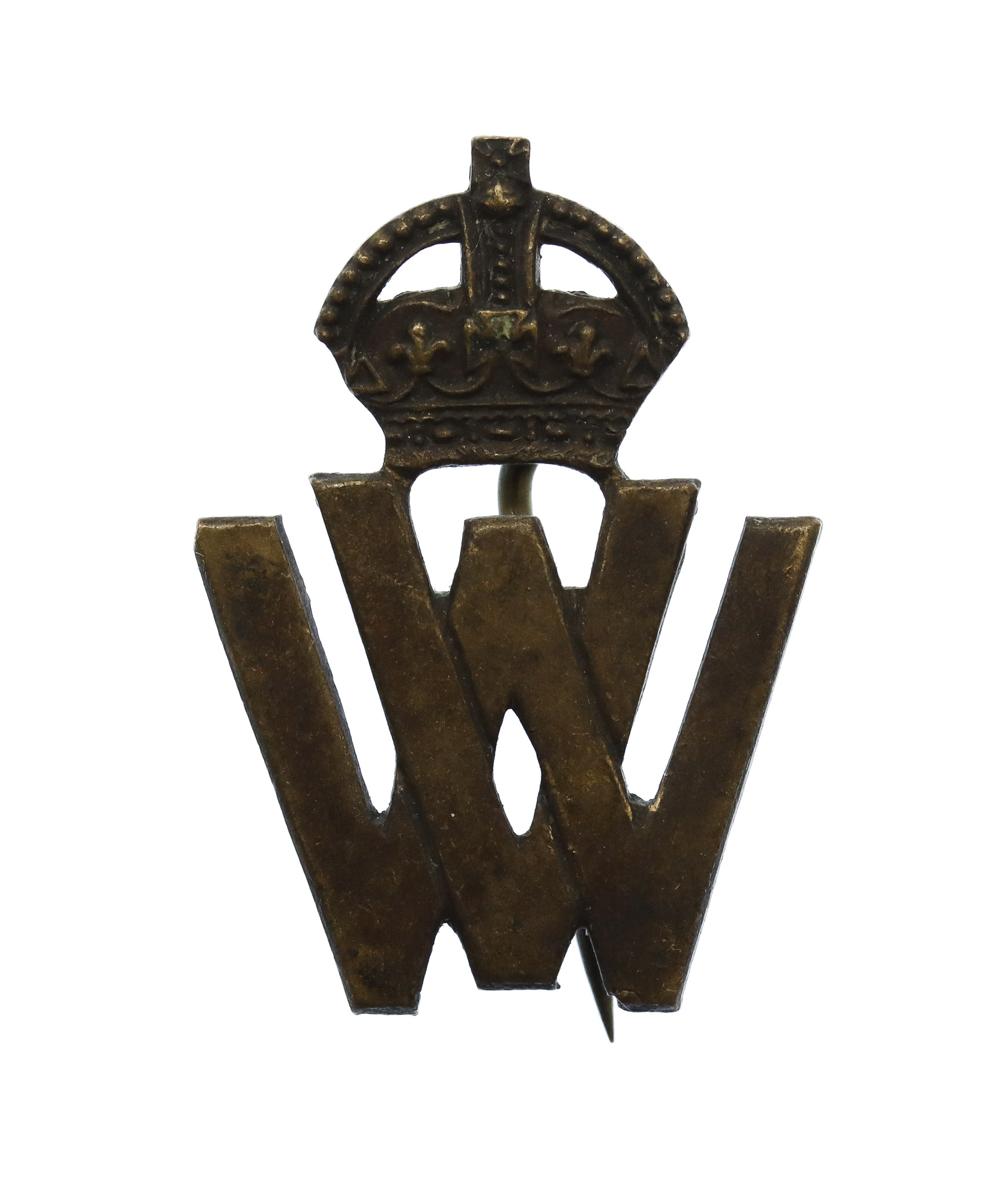 WW1 Volunteer Workers (V.W.) Lapel Badge