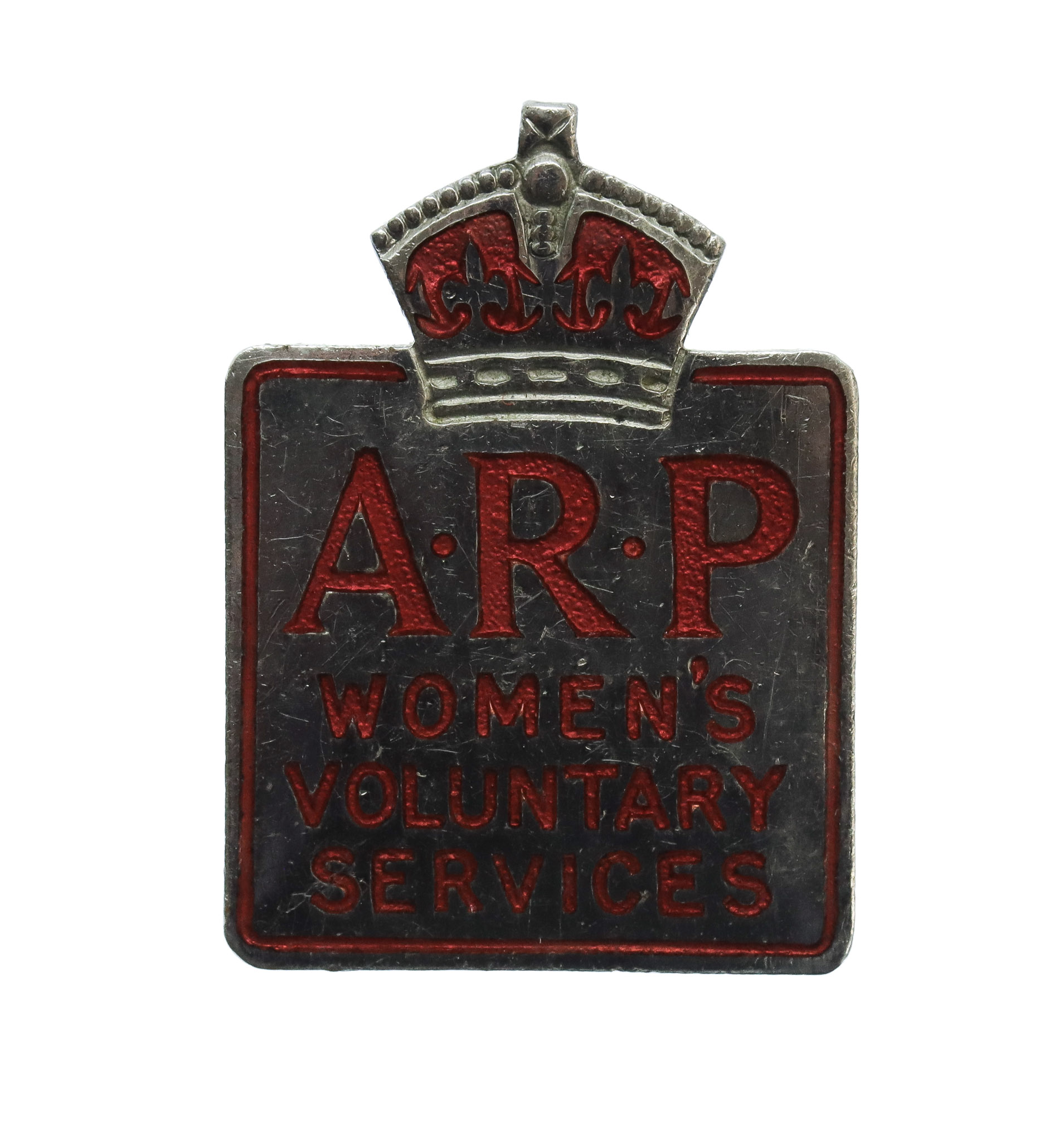 Air Raid Precautions (A.R.P.) Women's Voluntary Service Lapel Badge