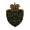 National Hospital Service Reserve Enamelled Lapel Badge - Queen's Crown