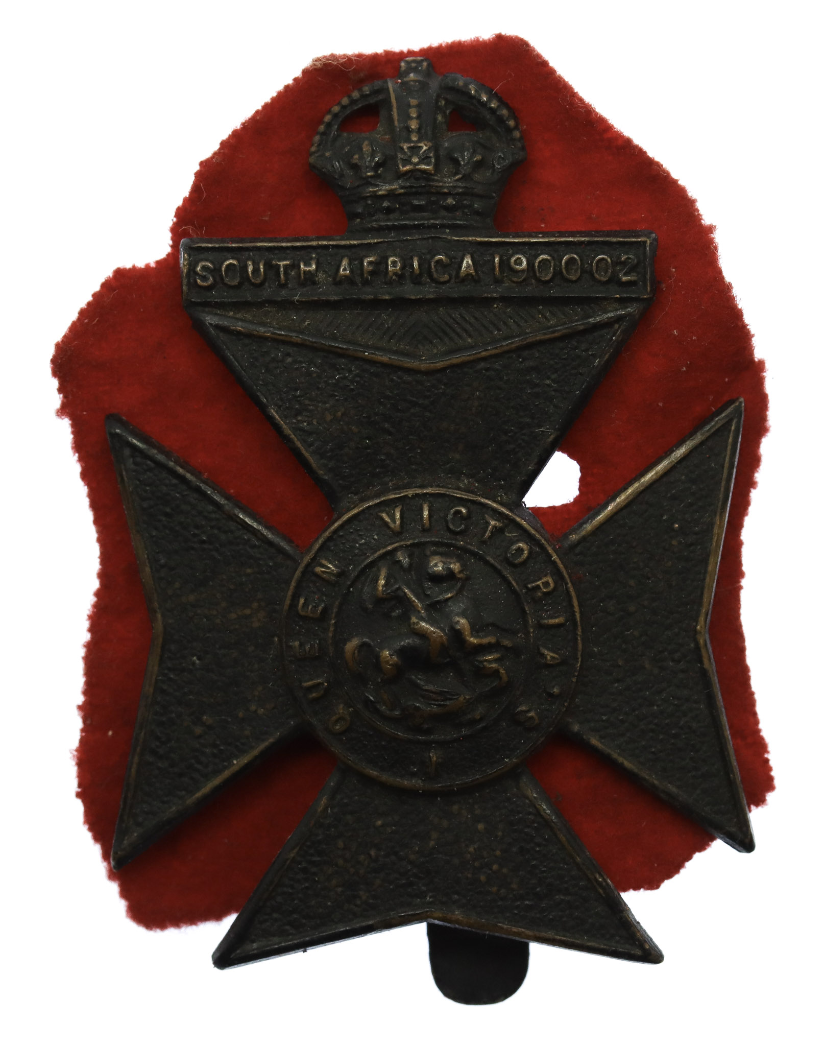 9th County of London Bn. (Queen Victoria Rifles) London Regiment Cap Badge - King's Crown