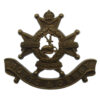 Notts & Derby Regiment (Sherwood Foresters) Officer's Service Dress Collar Badge - King's Crown