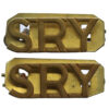 Pair of Sherwood Rangers Yeomanry (S.R.Y.) Shoulder Titles