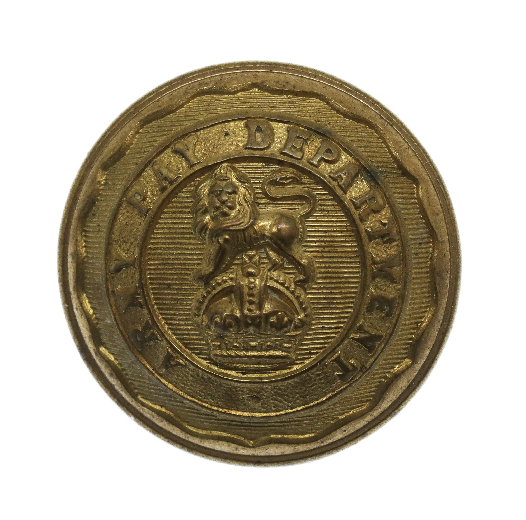 Army Pay Department Officer's Button - King's Crown (26mm)