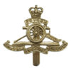 Royal Artillery Anodised (Staybrite) Beret Badge - Queen's Crown