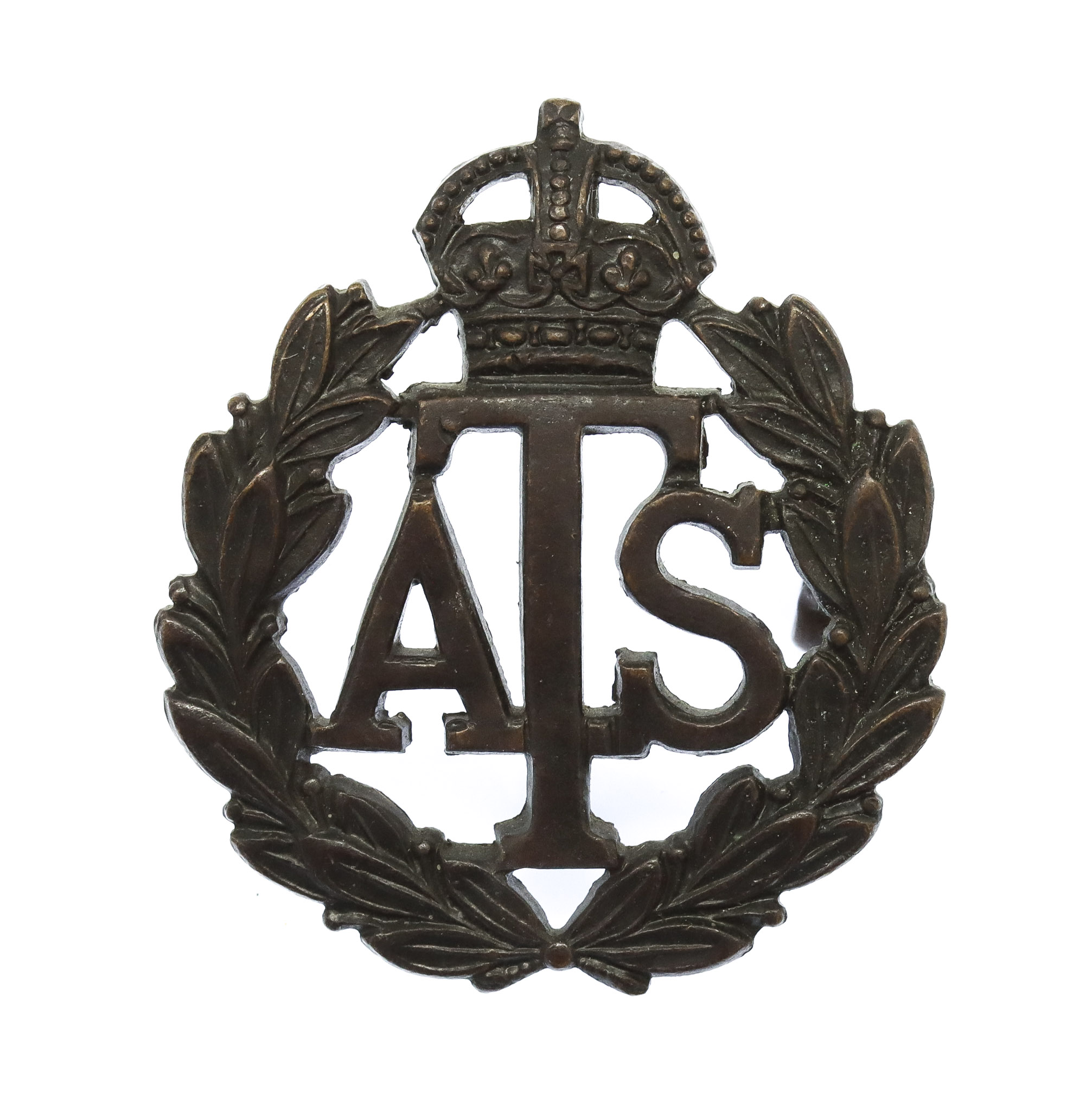 Auxiliary Territorial Service (A.T.S.) Officer's Service Dress Collar Badge