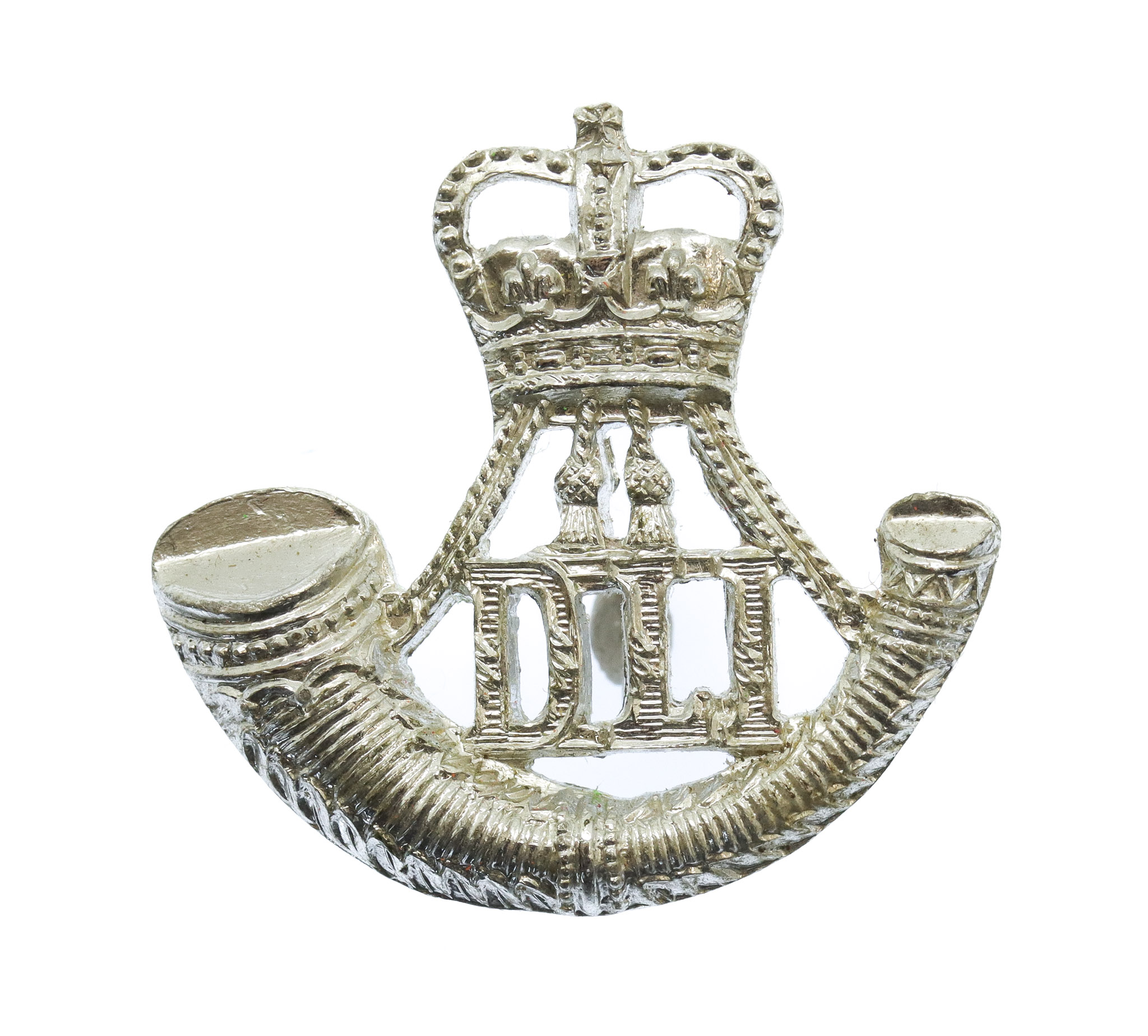 Durham Light Infantry (D.L.I.) Anodised (Staybrite) Collar Badge 