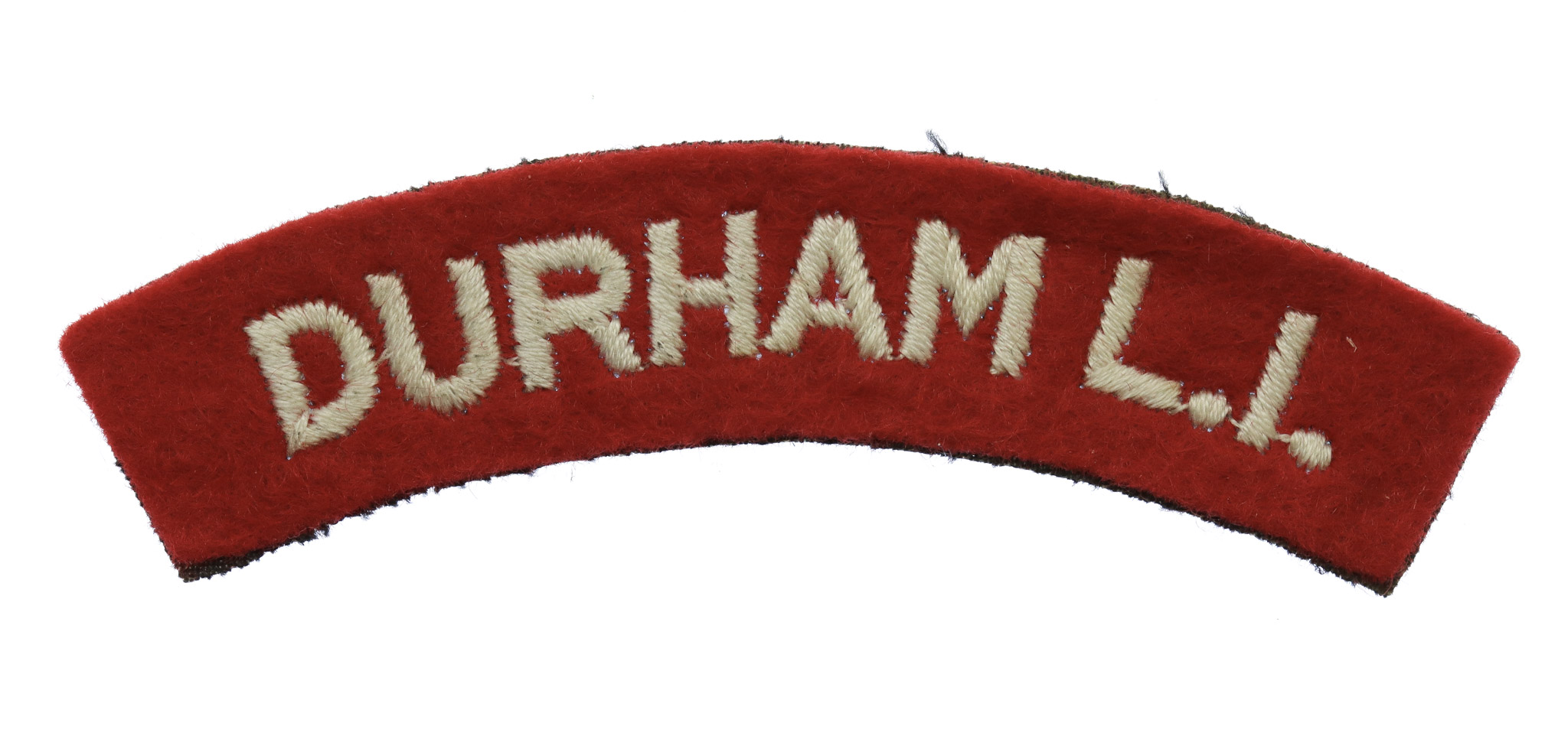 Durham Light Infantry (DURHAM L.I.) Cloth Shoulder Title