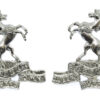 Pair of Queen's Own Buffs, Royal Kent Regiment Anodised (Staybrite) Collar Badges