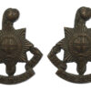Pair of Royal Sussex Regiment Officer's Service Dress Collar Badges