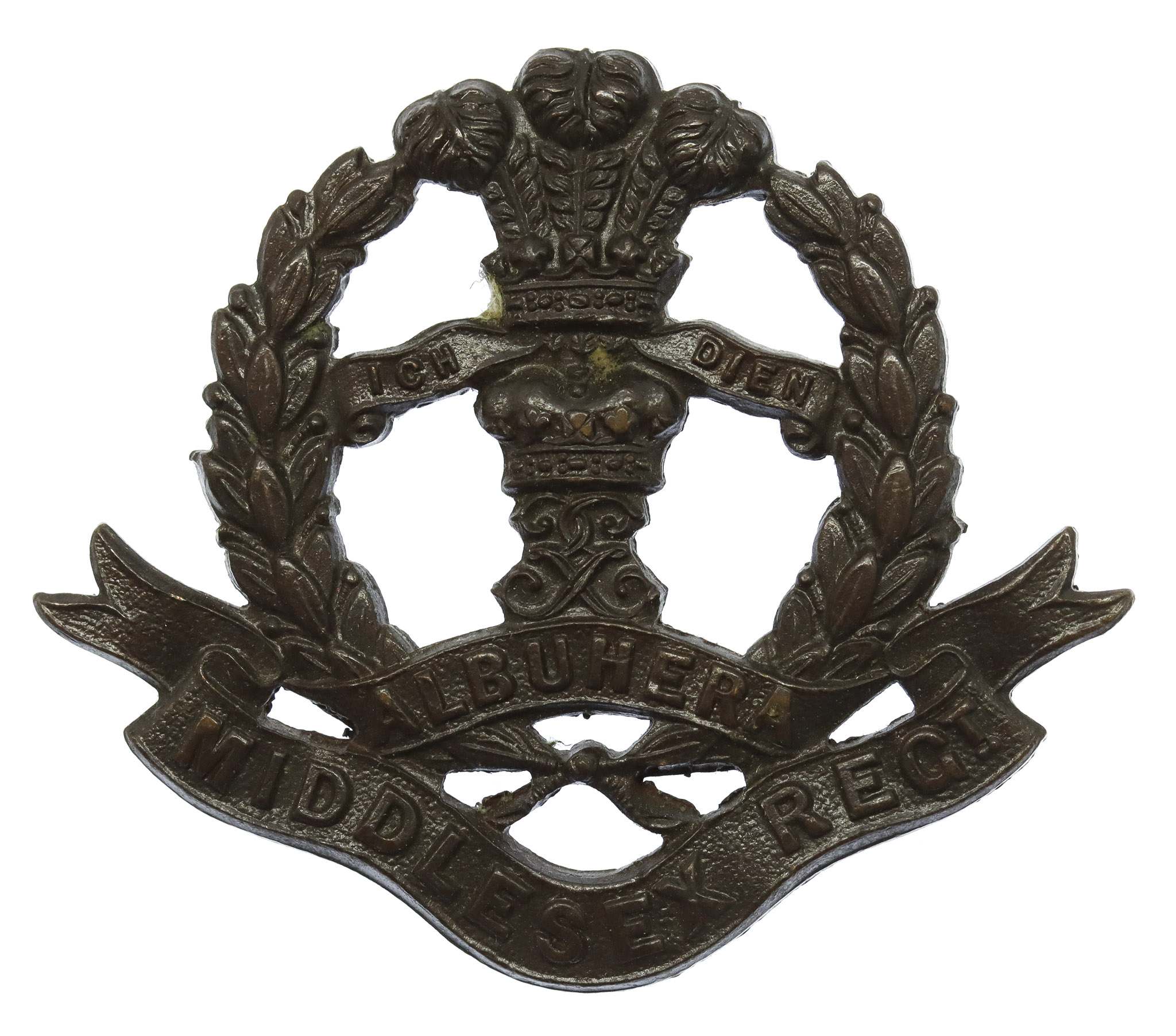 Middlesex Regiment Officer's Service Dress Collar Badge