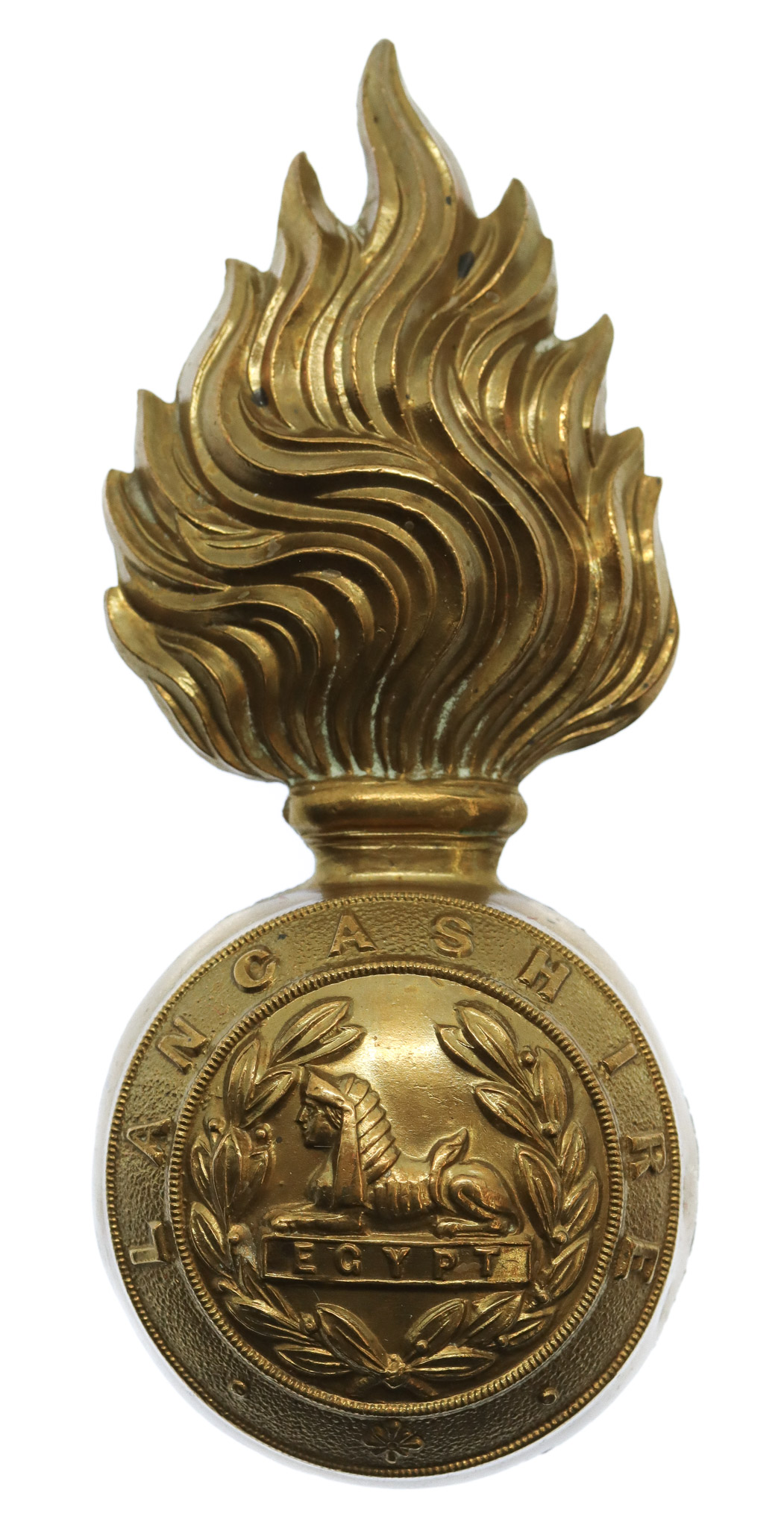Lancashire Fusiliers Fur Cap Grenade Badge