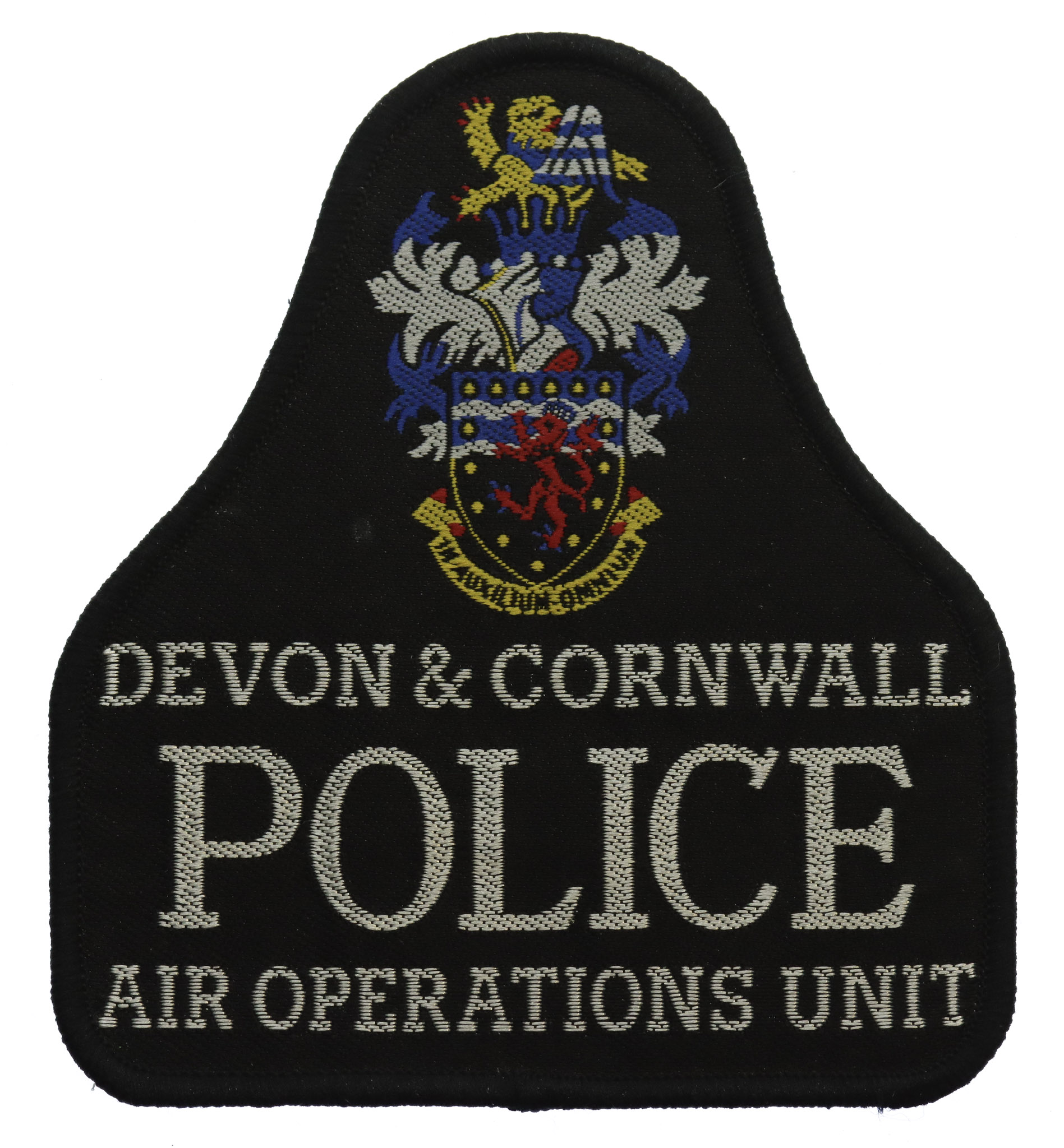 Devon & Cornwall Police Air Operations Unit Cloth Bell Patch Badge