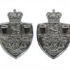Pair of Teesside Constabulary Collar Badges - Queen's Crown
