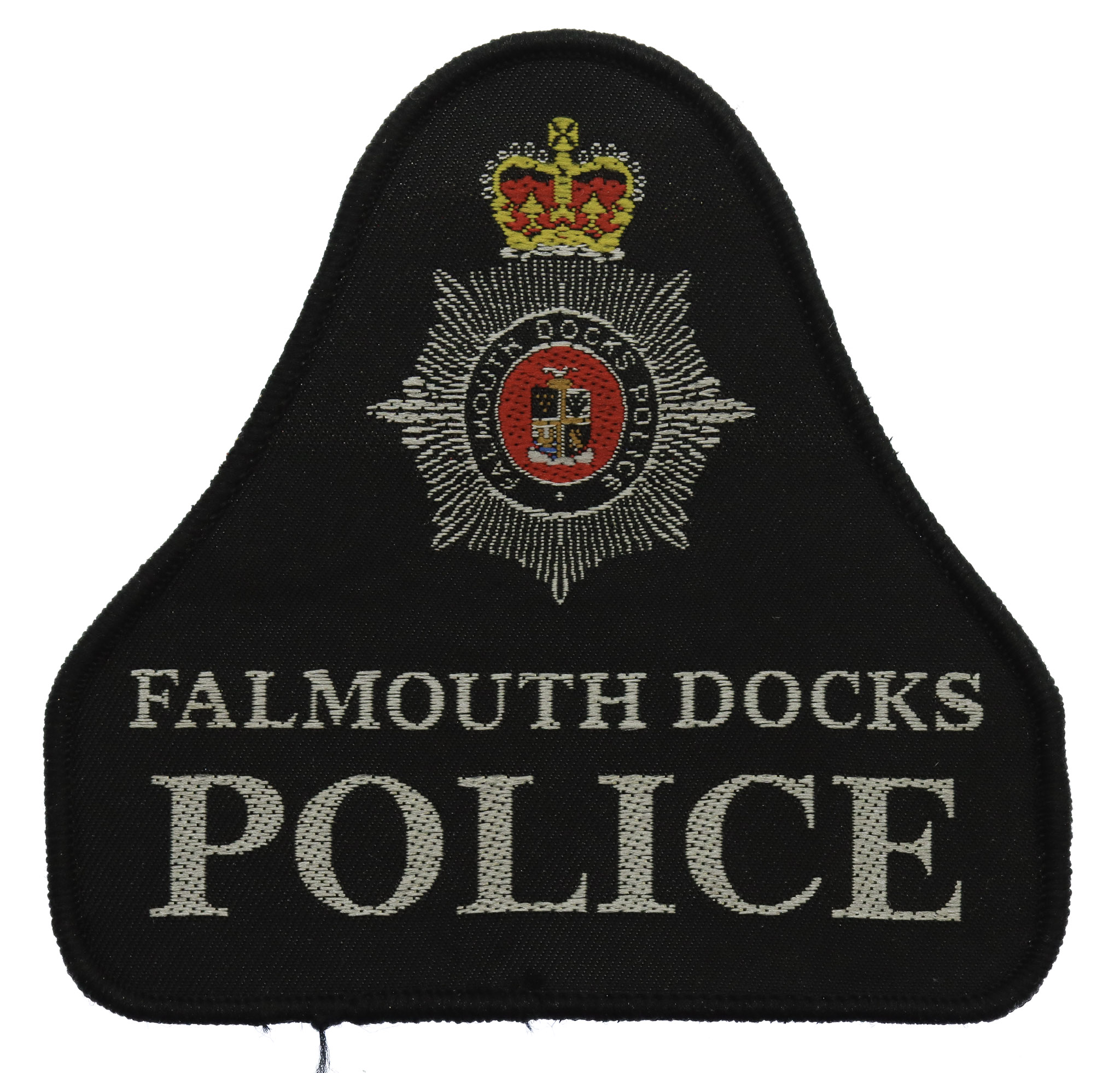 Falmouth Docks Police Cloth Bell Patch Badge