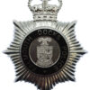 Falmouth Docks Police Enamelled Helmet Plate - Queen's Crown