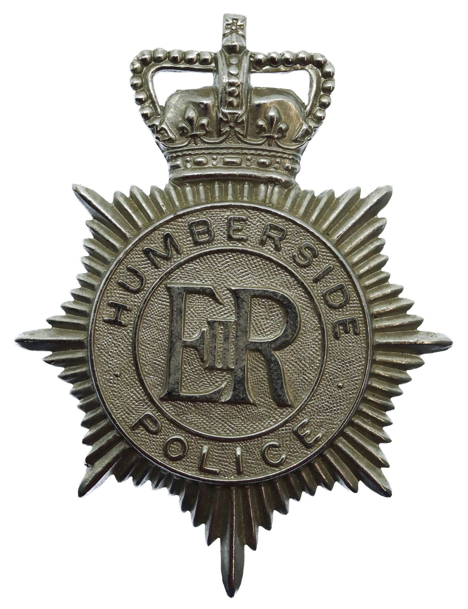 Humberside Police Helmet Plate - Queen's Crown