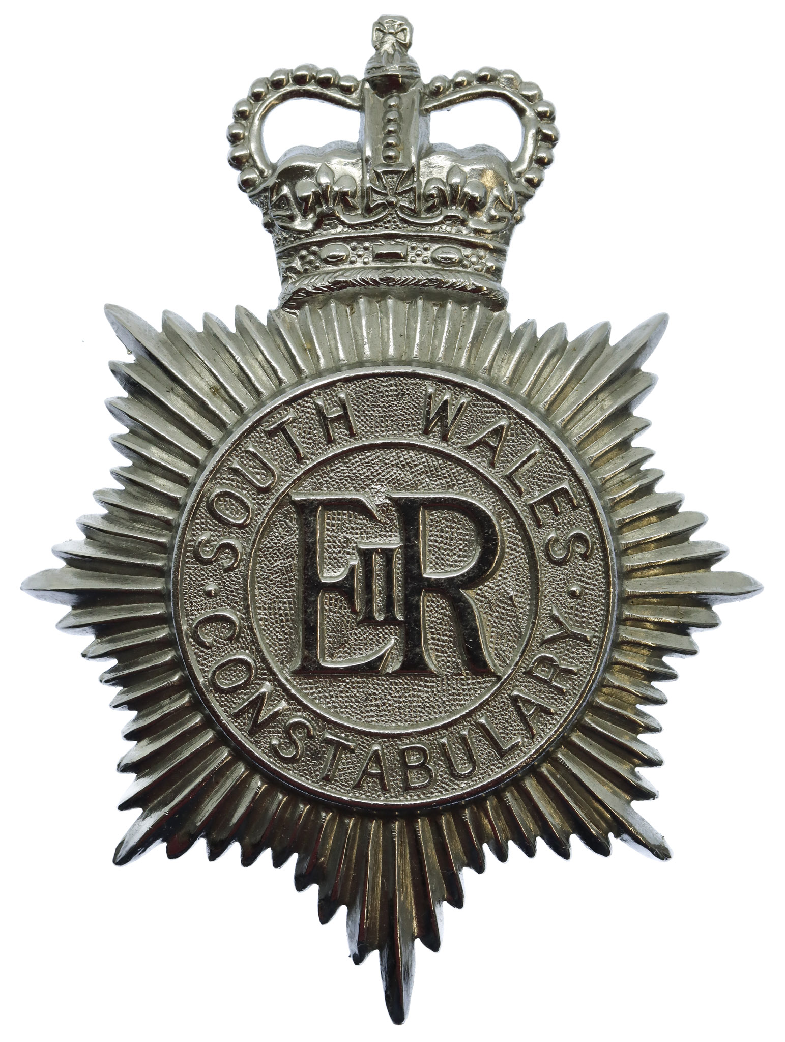 South Wales Constabulary Helmet Plate - Queen's Crown