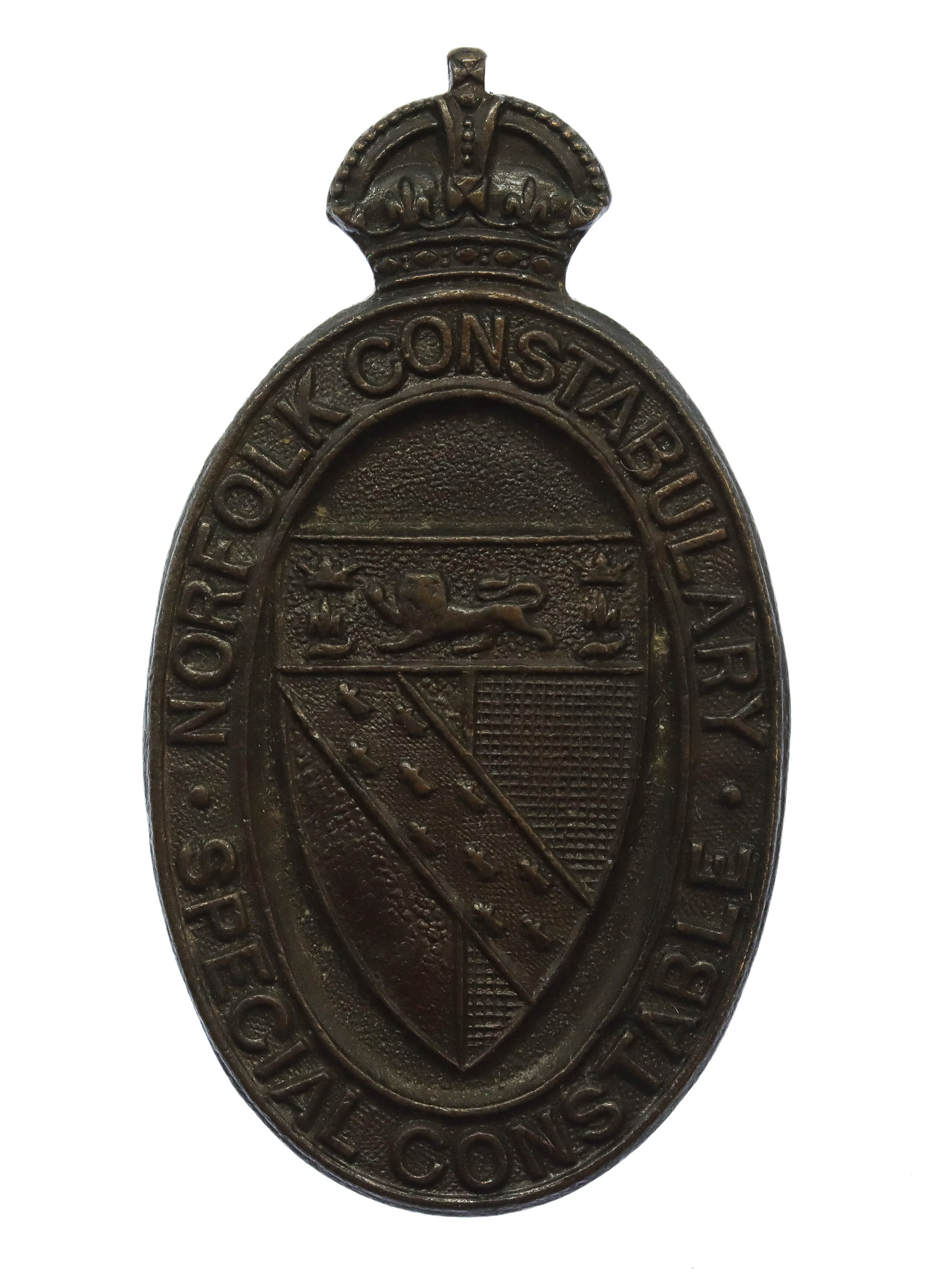 Norfolk Constabulary Special Constable Lapel Badge - King's Crown
