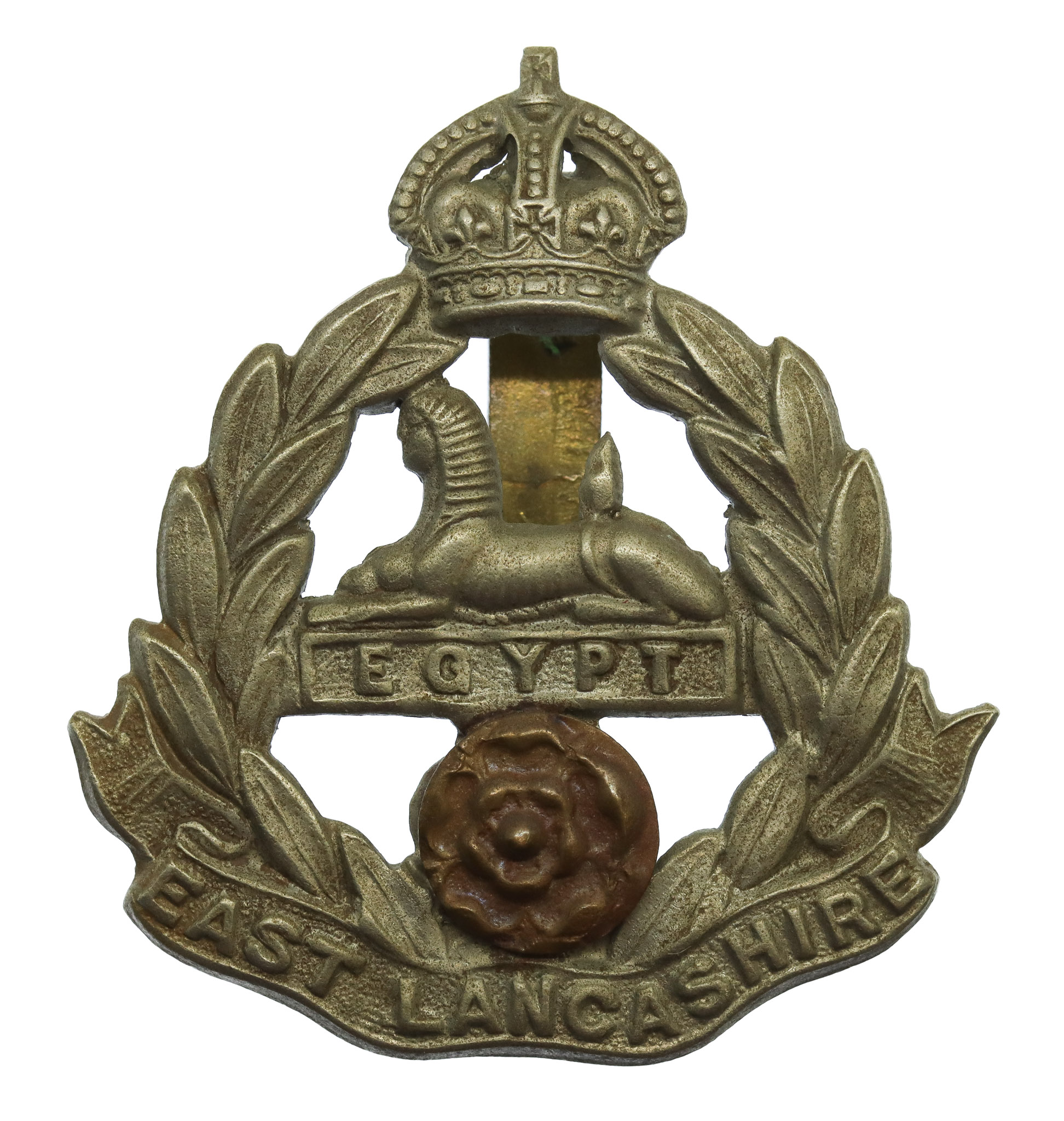East Lancashire Regiment Cap Badge - King's Crown