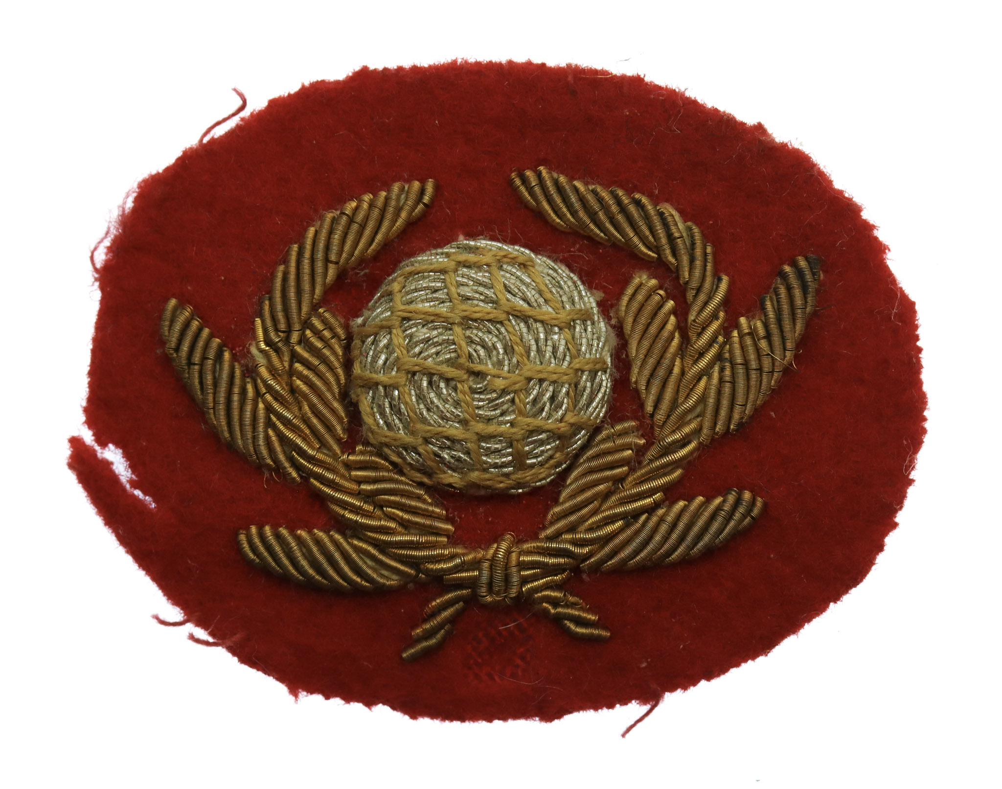 Royal Marines Band Senior N.C.O.'s Bullion Collar Badge
