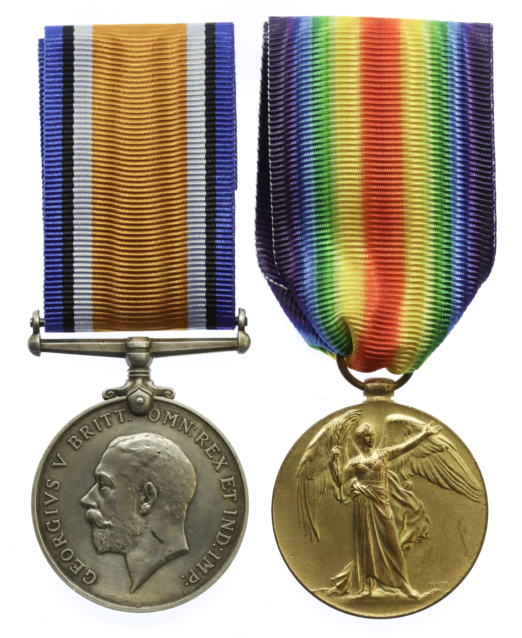 WW1 British War & Victory Medal Pair - Pte.  J. Couch, Lincolnshire Regiment