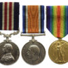 WW1 Military Medal, British War and Victory Medal Group of Three - Sgt. C. Hardy, 1st/5th Bn. Notts & Derby Regiment (Sherwood Foresters)