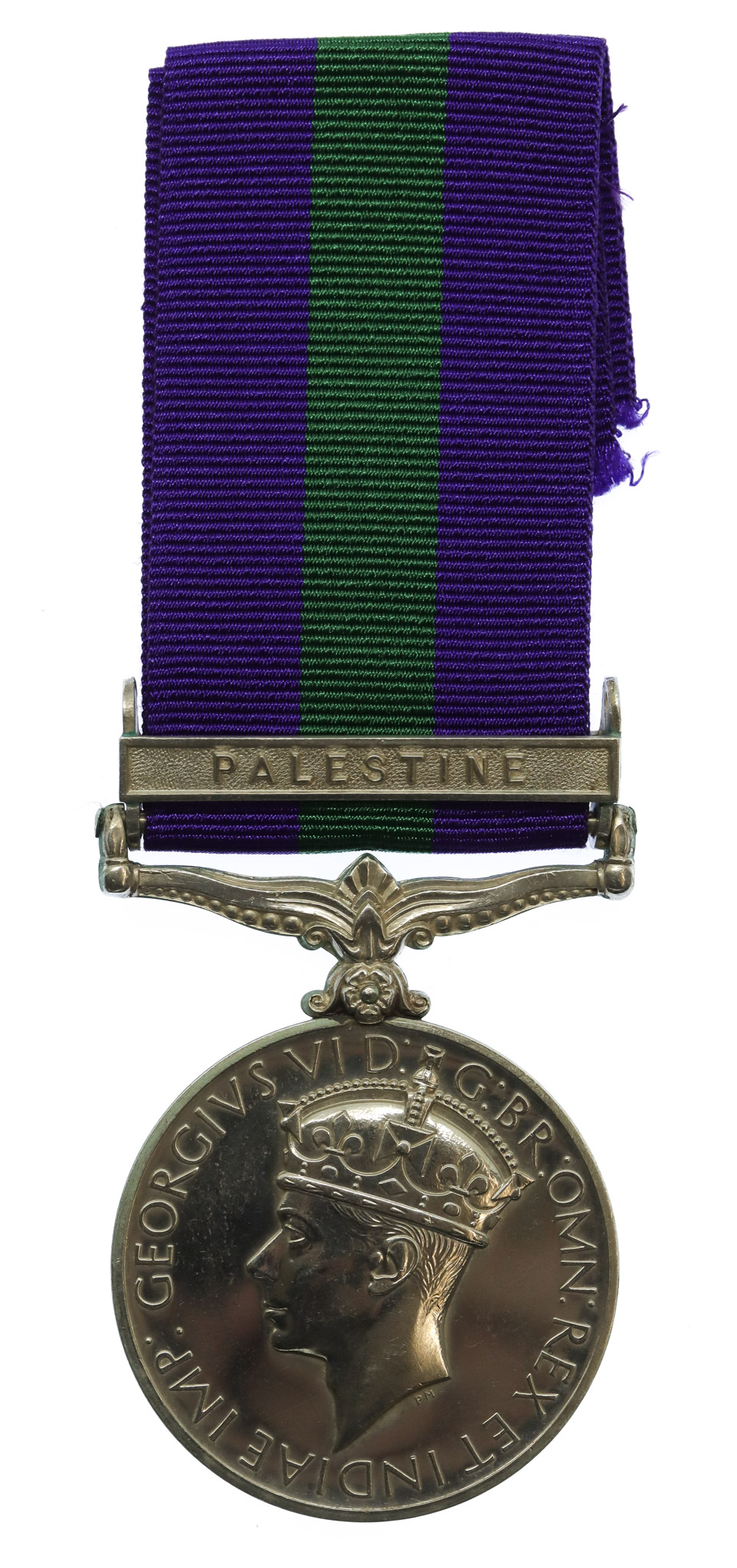 General Service Medal (Clasp - Palestine) - Pte. F. Armes, Royal West Kent Regiment