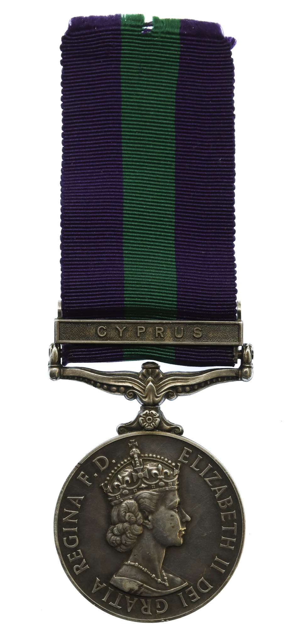 General Service Medal (Clasp - Cyprus) - Gnr. F. Tarburton, Royal Artillery