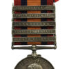 Queen's South Africa Medal (5 Clasps - Cape Colony, Orange Free State, Transvaal, South Africa 1901, South Africa 1902) - Pte. G. Clue, 2nd Bn. Northamptonshire Regiment