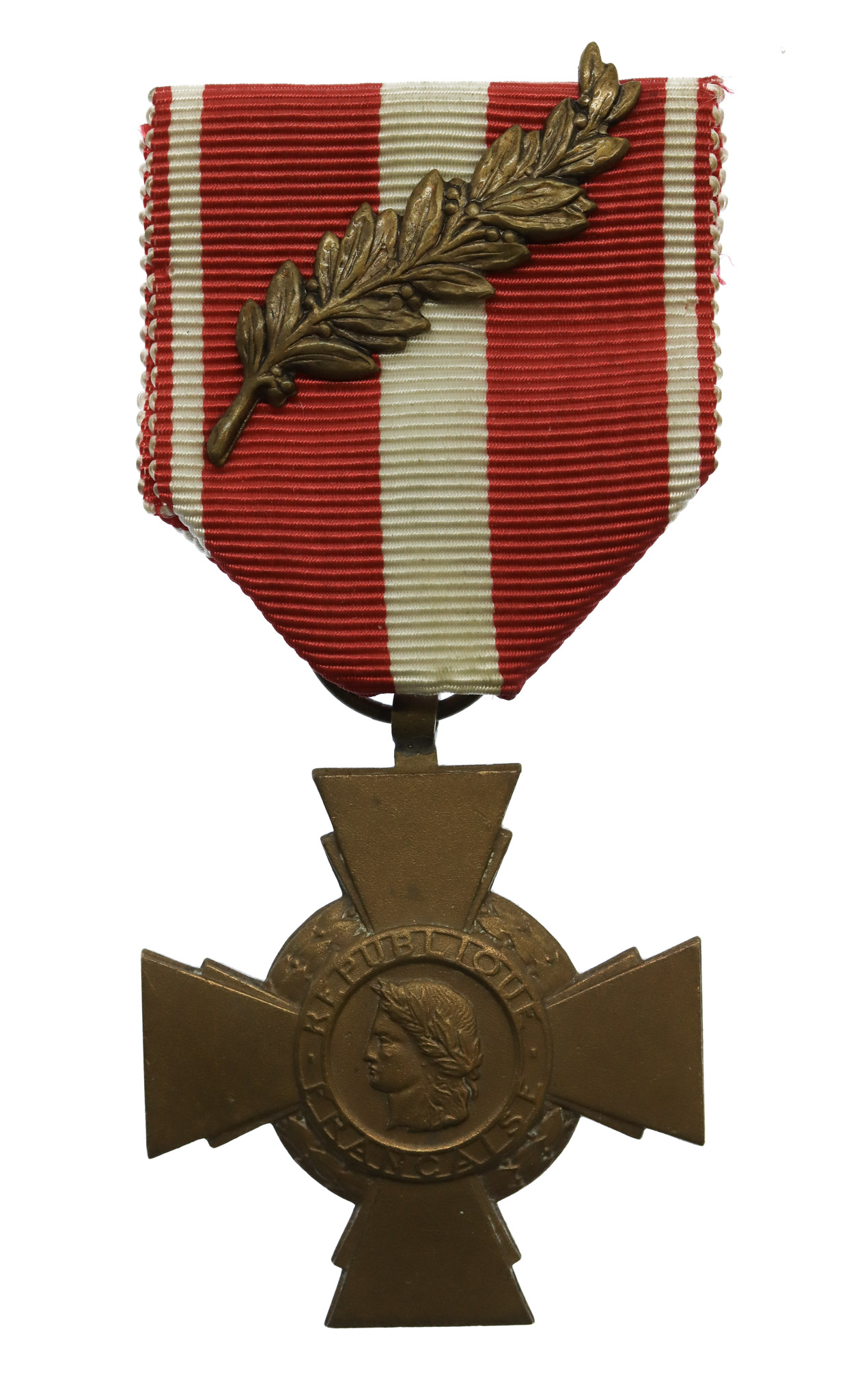 French Cross of Military Valour with Palm Leaf (Croix de la Valeur Militaire)