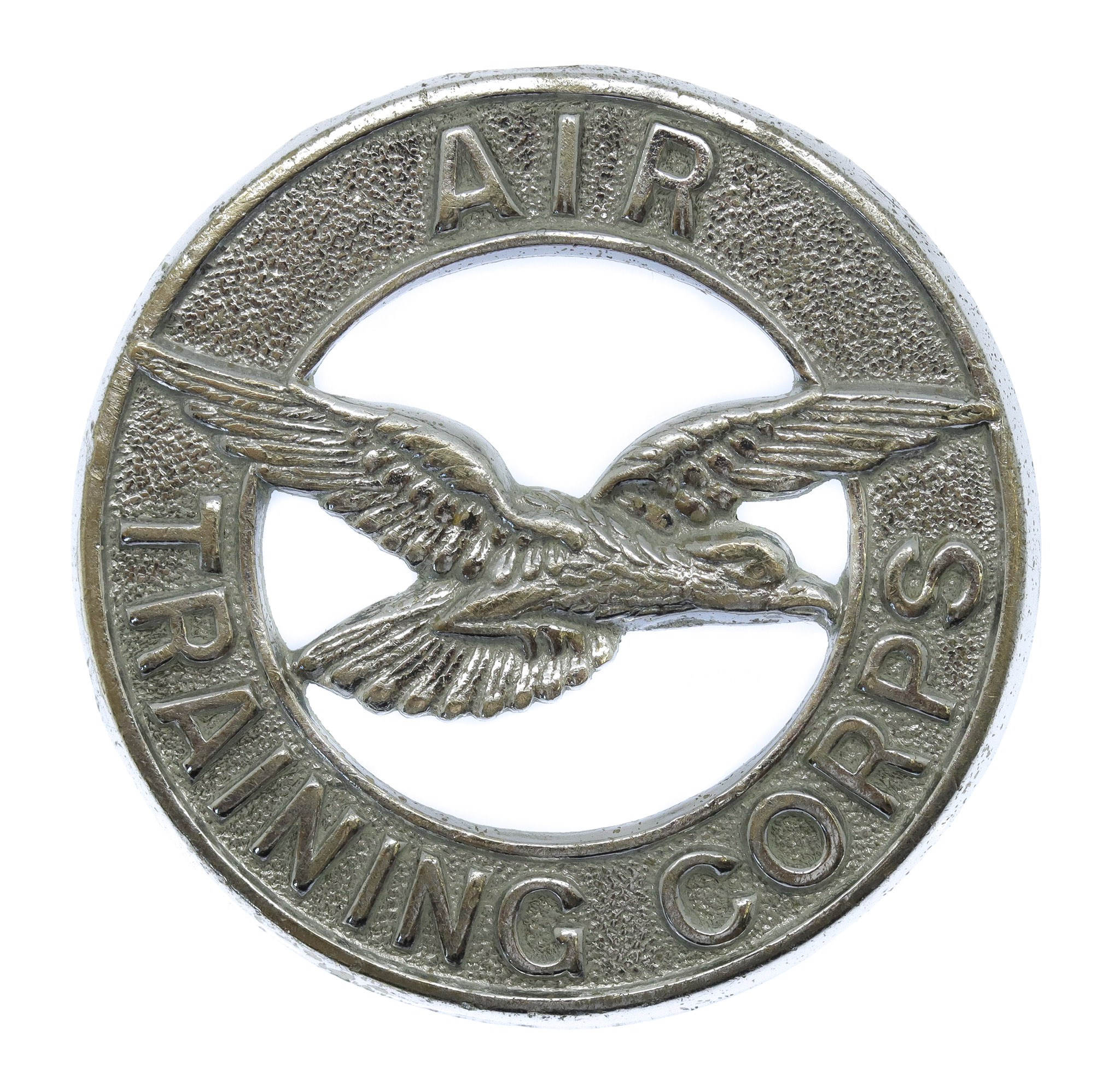 Air Training Corps Chrome Cap Badge