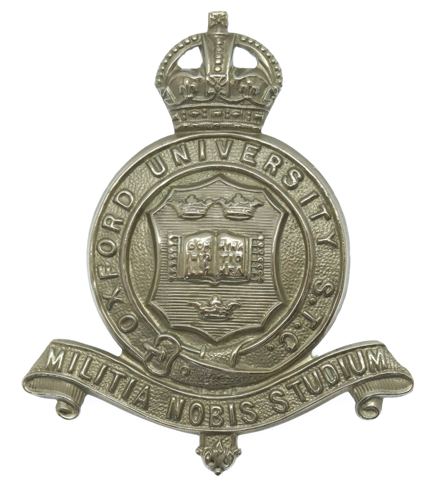Oxford University S.T.C. (Senior Training Corps) Cap Badge - King's Crown