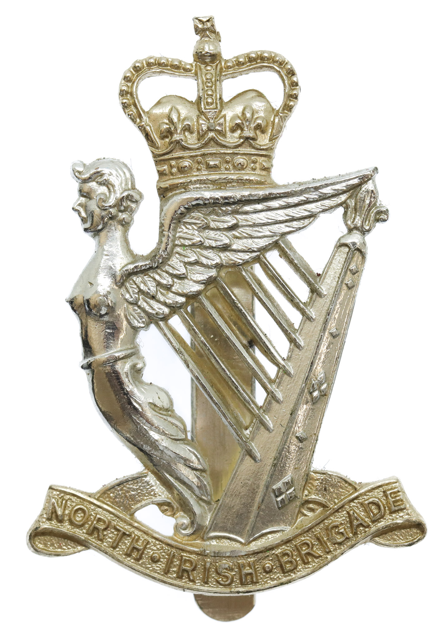 North Irish Brigade Anodised (Staybrite) Cap Badge