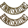 Pair of Royal Inniskilling Fusiliers (R.INNISKILLING) Shoulder Titles